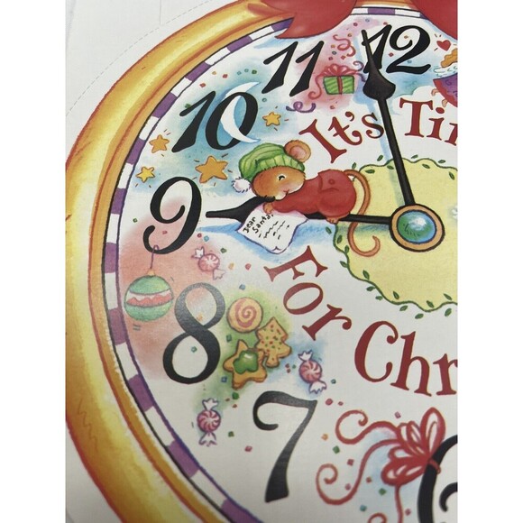 Vintage Paper Magic Group 2 It’s Time For Christmas Die Cut Decoration Paper 12” - Picture 3 of 14